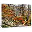 Train in Forest - Reproduction de paysage sur bois de pin naturel-35124705-35124711