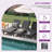 74.5" L Resin Reclining Chaise Lounge-1240493266