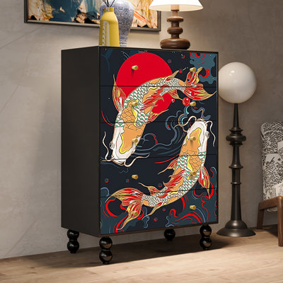 Living room retro storage universal decor cabinet