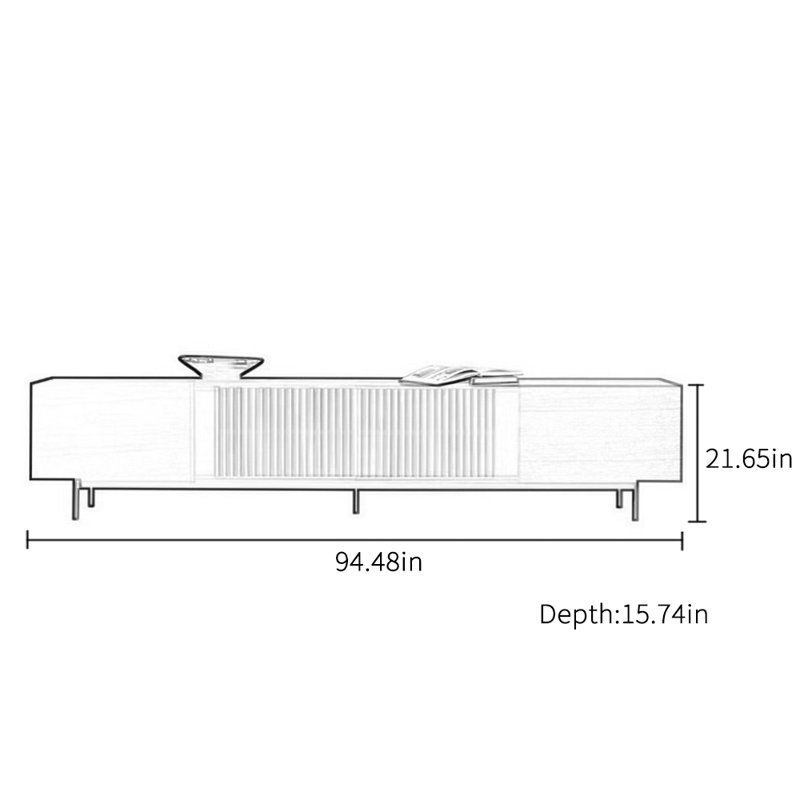 Meuble télé simple, H 91 cm x l 61 cm