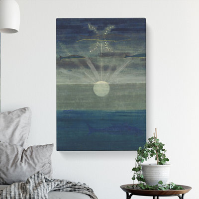 Sun Passing Pisces by Mikalojus Konstantinas - Wrapped Canvas Painting