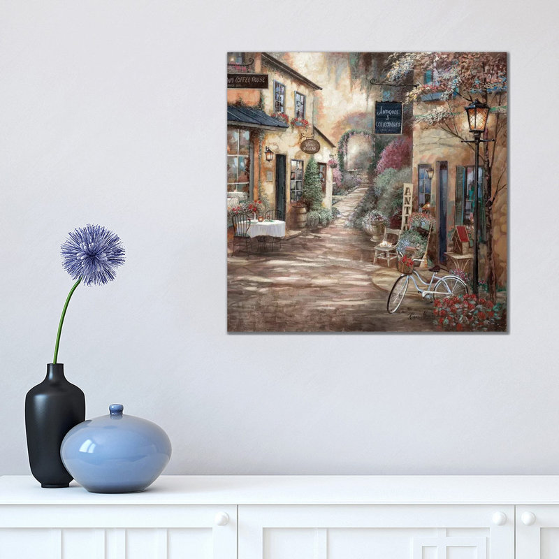 «Market Garden» par Ruane Manning - reproduction d'art, H 18 po x l 18 po x 1,5 po, Toile tendue, Aucun mat