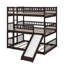 Triple lit double avec échelle intégrée, rails de sécurité et glissade-281779035