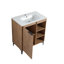 Meuble-lavabo sur pied simple 29,53 po avec plateau en résine Telley