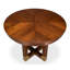 Round Walnut Wood Dining Table