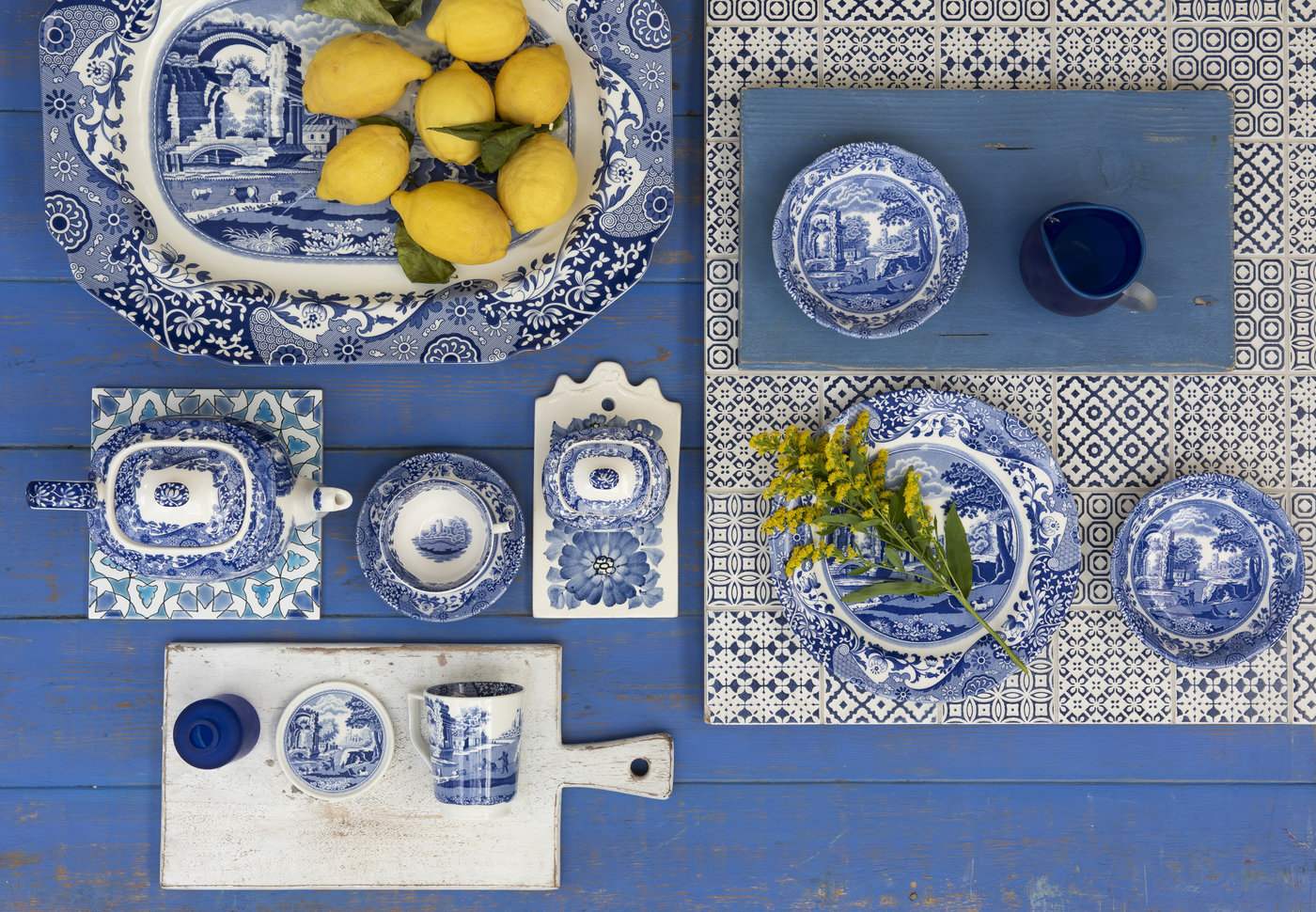 Spode Blue Italian Porcelain Platter