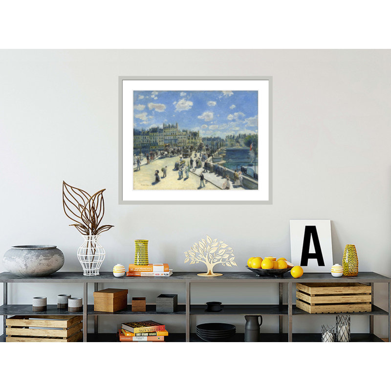 Pont Neuf Paris, Pierre-Auguste Renoir, impression giclée sur cadre, 33,5 po H x 40,16 po po