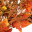 24-Inch Autumn Harvest Maple Leaf With Berries Artificial Wreath; Unlit