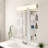 Bathroom Medicine Cabinet, Wall Mounted, Mirror, Clear Gloss-1778163867