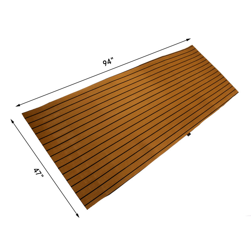 Rouleau de mousse L 71 po x l 35,4 po x 0,2 po, Brun clair/noir