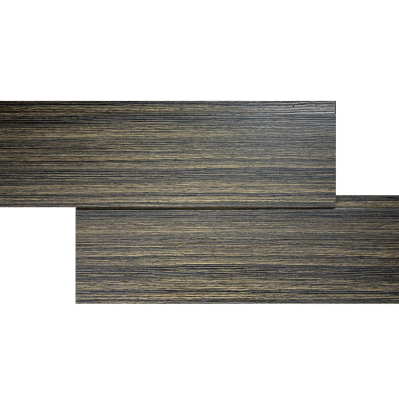 Panneau mural en bois d'ingénierie de 5,75 po x 96 po, Gris foncé