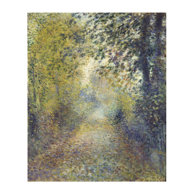 «In the Woods» par Pierre-Auguste Renoir - Estampe numérique, H 28 po x l 22 po