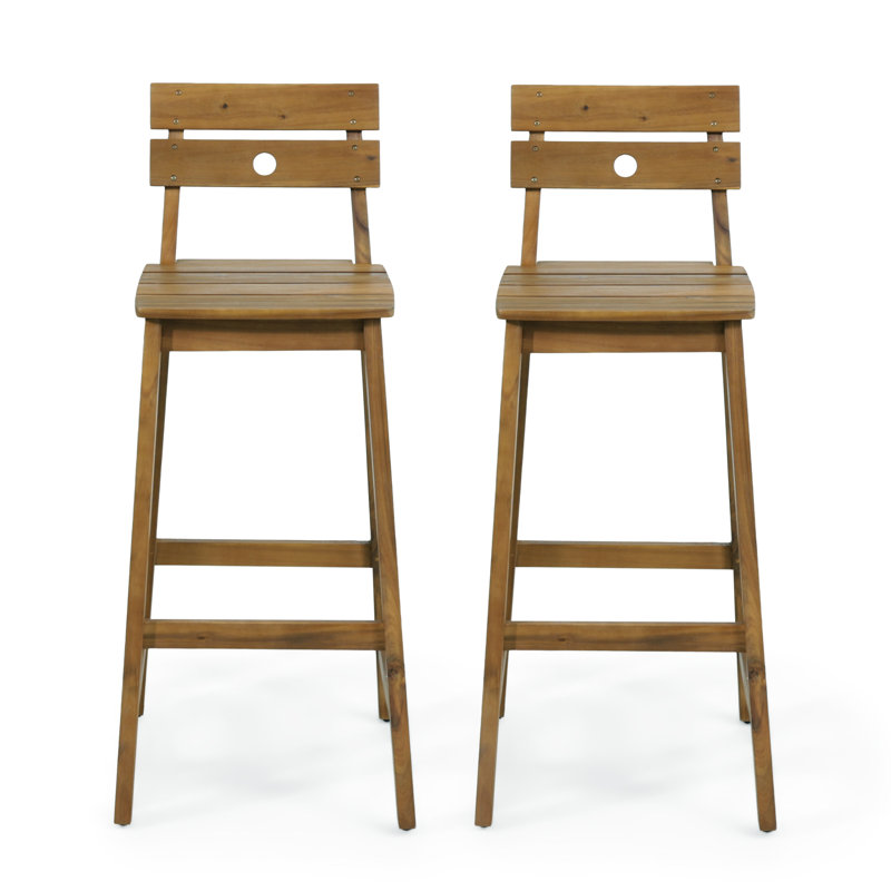 Caudell Solid Wood Counter Stool