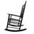 Balcony Porch Adult Rocking Chair - Black-1774185837