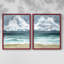 Impression encadrée South Beach Storm I-Premium - prête à être accrochée - aucun clou requis - aucun clou requis-1329971268-1329971269