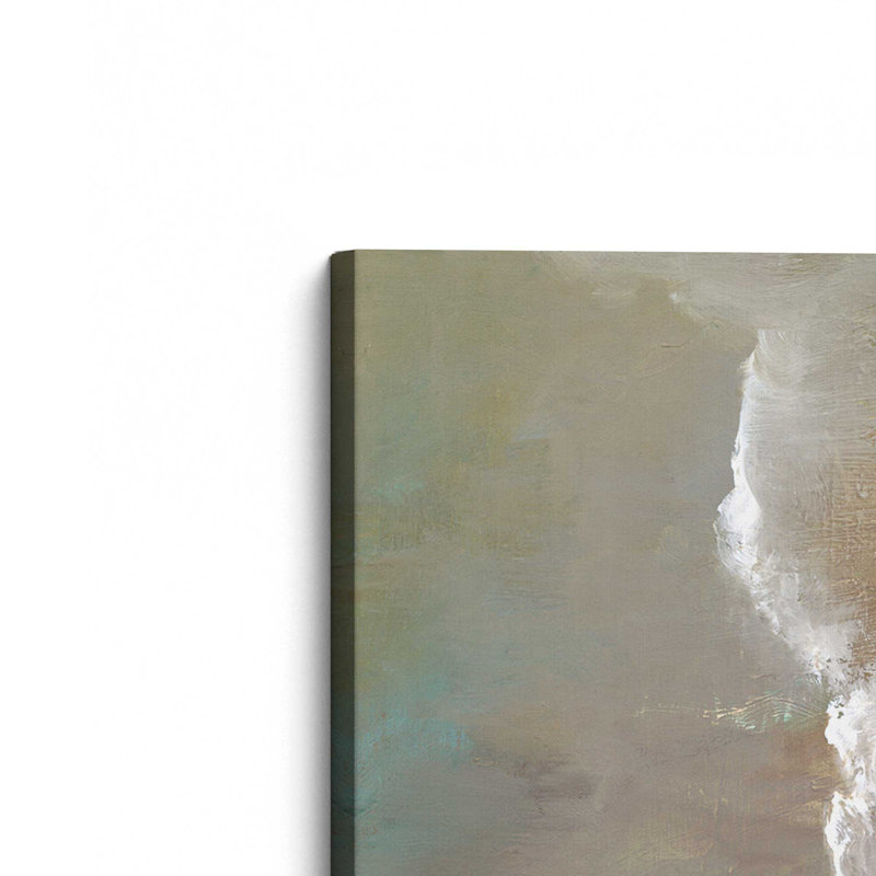 Impression sur toile roulée Waves Meeting the Shore II, Toile tendue, H 12 po x l 12 po x P 1,25 po
