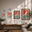 Unicorn Rising Art Deco - Framed Print-2025306464-2025306476