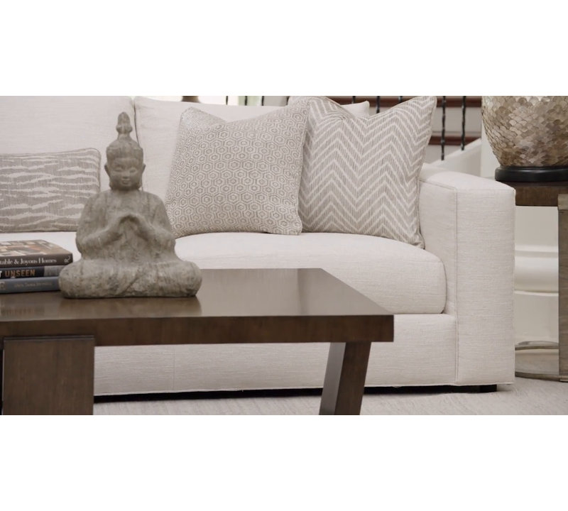 Contemporary Silver Travertine & Metal Square Accent Table