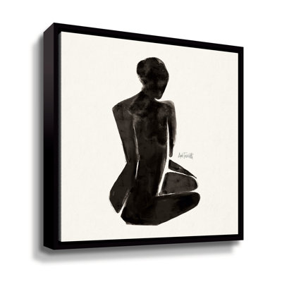 «Neutral Nudes I Sq Gallery», toile tendue avec cadre flottant
