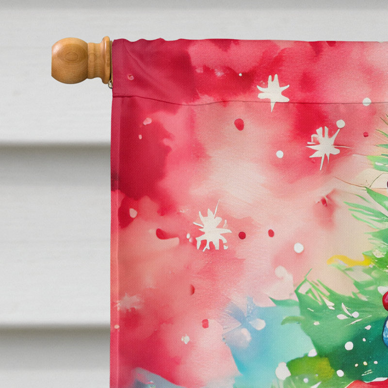 Double Sided Polyester Christmas, 40'' H x 28'' W