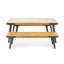 1 table et 2 bancs