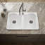 Hartland 33" L x 22" W x 9-5/8" Double Basin Drop-In Kitchen Sink-6917990-19195532