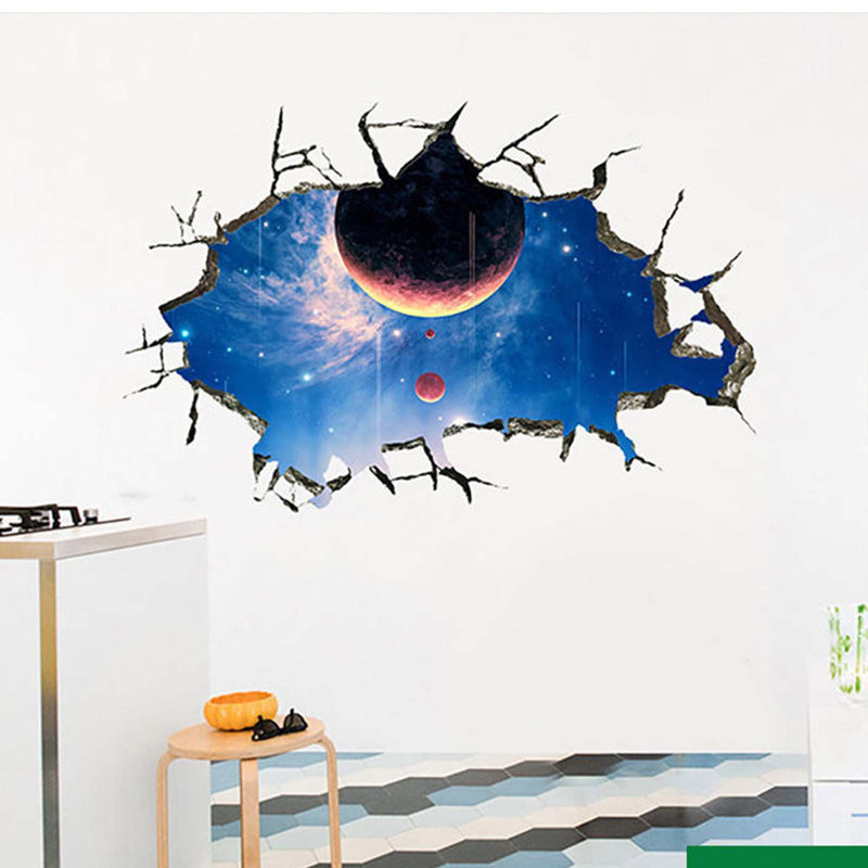 Autocollant mural perforé