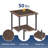 Outdoor Wicker Side Table,22X18x18 Inch All Weather Rattan Small Patio Table Square End Table For Pool Balcony Deck Porch Lawn Backyard-294524874