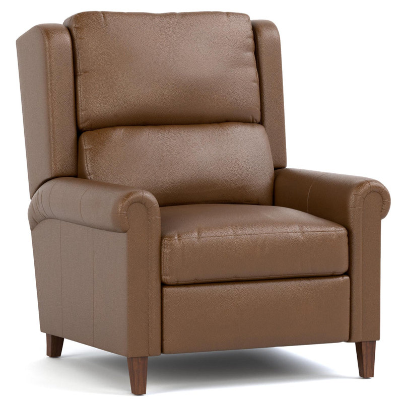 Woodlands Small Roll Arm Power Recliner, Selvano Bark, No