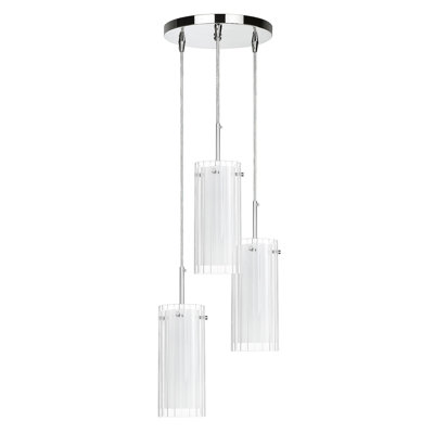 Modern Chrome 3 Light Cluster Pendant Light for Kitchen Island Bar Dining Room