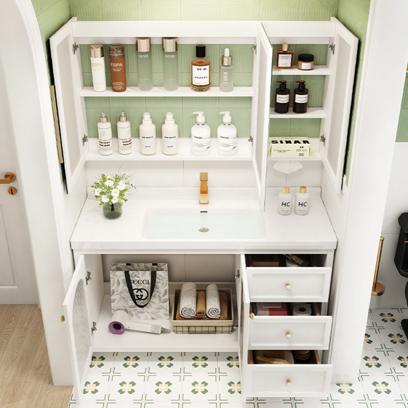 Armoire de salle de bain de style minimaliste moderne français