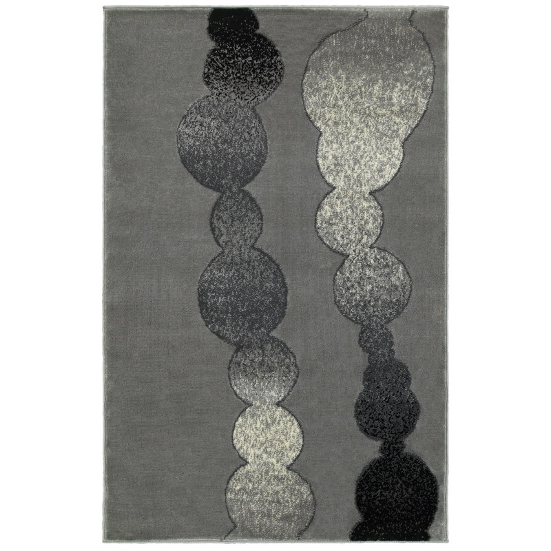 Tapis gris Axel, 7 pi 6 po x 9 pi 6 po