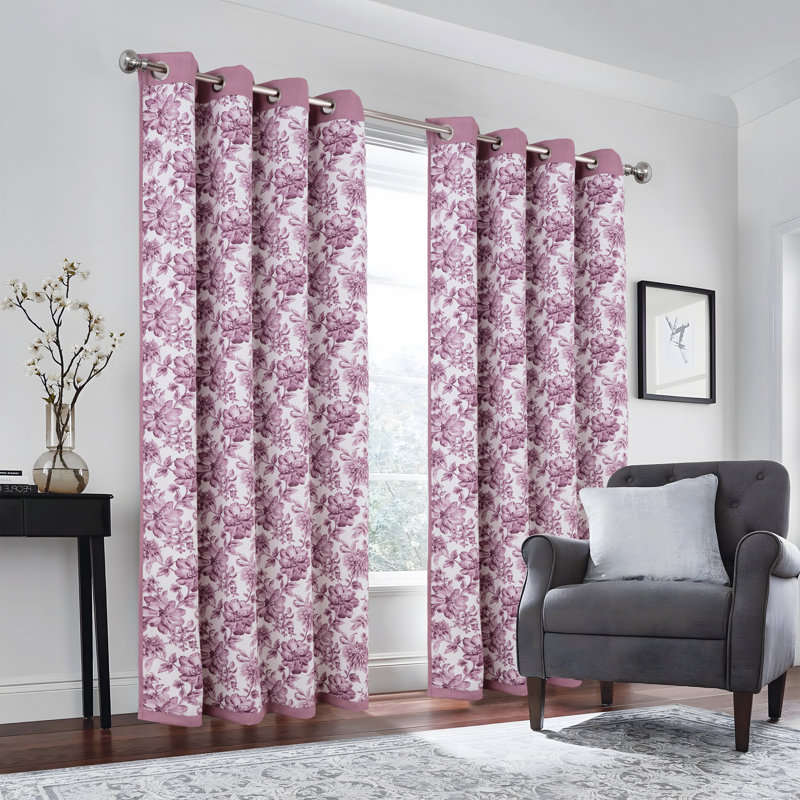 Rideau de fenêtre obscurcissant Eloise, L 52 po x L 90 po, Mauve