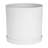 Modern Plastic Indoor/Outdoor Round Planter with Saucer-537849383-537849381