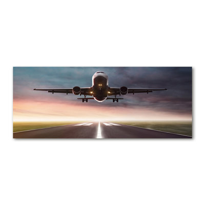 The Plane Is Starting - No Frame Print on Canvas