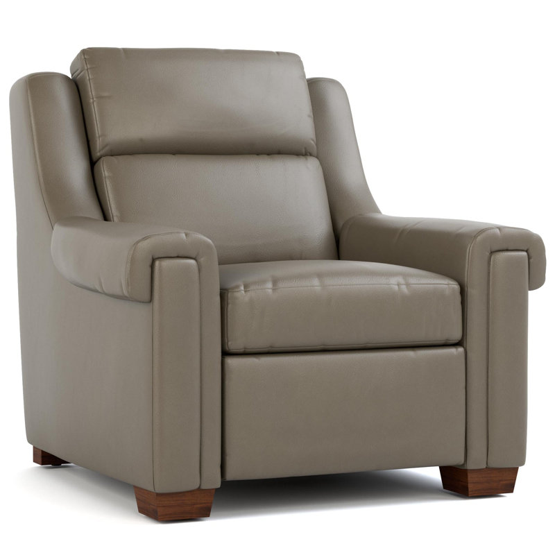 Chester Recliner, Sorrento Smoke Genuine Leather