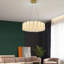 Lustre en cristal K9 à deux couches Bruhn