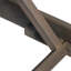 Wood Chaise Lounge W/ Cushion