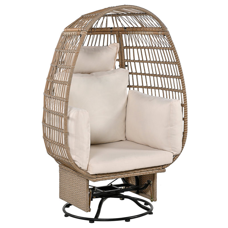Fauteuil d'extérieur, Beige, Brun