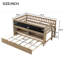 Lit mezzanine bas en bois avec tablettes de rangement-1503068874