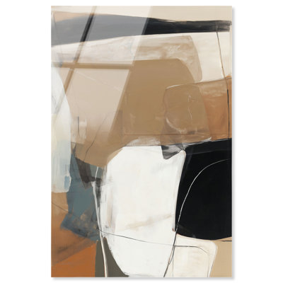 «Earthen Walls III», reproduction d'art acrylique sur toile par Art Remedy, prête à être suspendue, 30 x 45