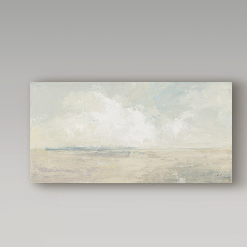 «Sky and Sand Pastel», reproduction de peinture acrylique sur toile tendue, H 16 po x l 32 po x P 2 po