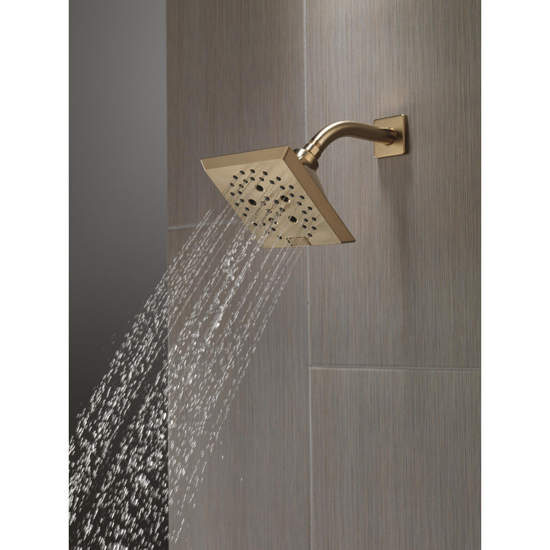 Adjustable Shower Head with H2Okinetic Technology, Champagne Bronze