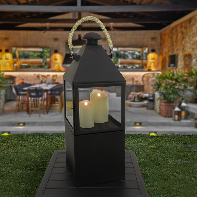 10'' H Iron Tabletop Lantern