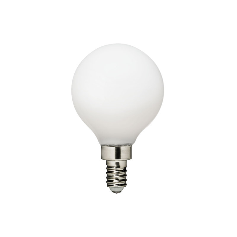 Visual Comfort & Co. LED G16-1/2 shape 4W 3000K Warm White E12 Candelabra base Frosted light bulb, 2700 Kelvins