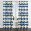 Rideaux Modern Window - rideau à œillets Ikat Blue Horizon - 1 panneau-345187245-345187250