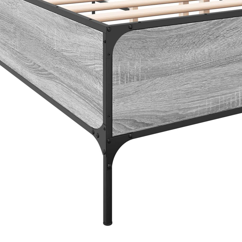 Acherman Bed, King (150 x 200 cm), Grey Sonoma