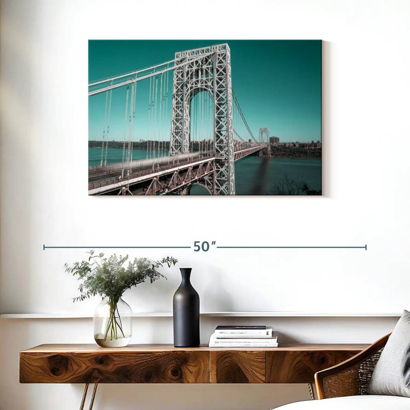 Lilie George Washington Bridge Retro, 24" H x 36" W