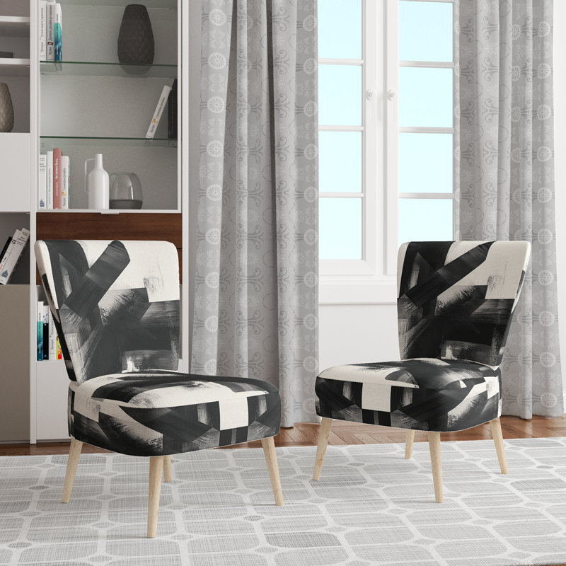 Upholstered Accent Chair, Side Chair Armless