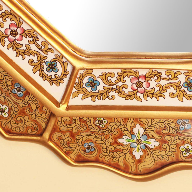 Cristian Scalloped Mirror, Gold